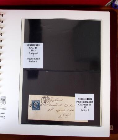 1745-1899, Belle collection en 9 albums de lettres