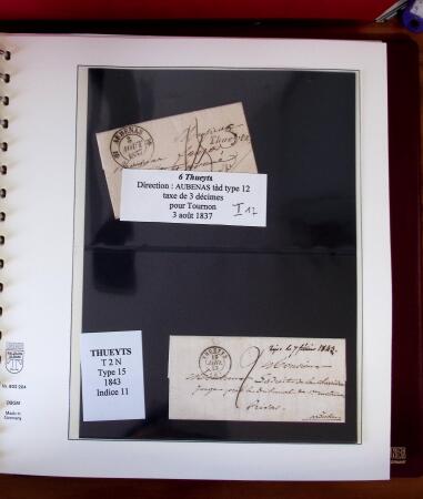 1745-1899, Belle collection en 9 albums de lettres