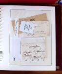 1745-1899, Belle collection en 9 albums de lettres