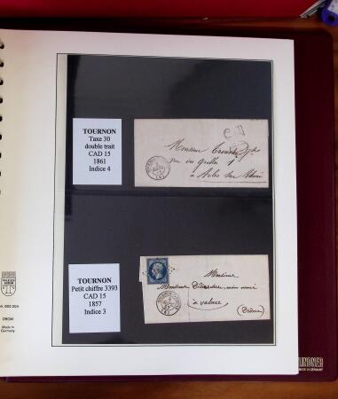 1745-1899, Belle collection en 9 albums de lettres