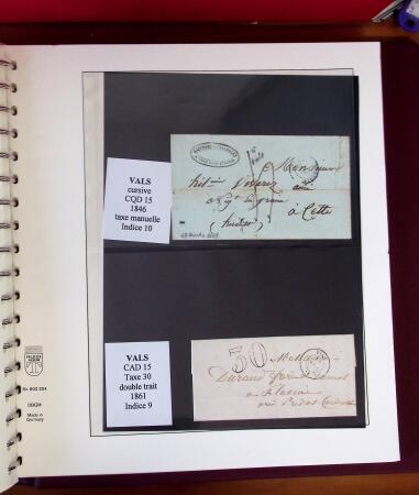 1745-1899, Belle collection en 9 albums de lettres