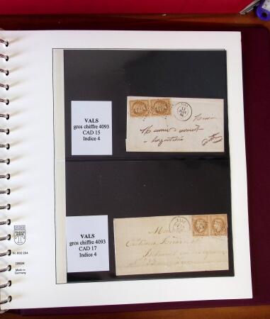 1745-1899, Belle collection en 9 albums de lettres