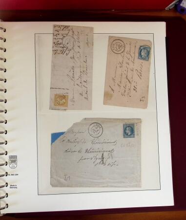 1745-1899, Belle collection en 9 albums de lettres