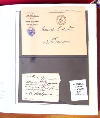 1745-1899, Belle collection en 9 albums de lettres