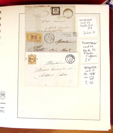 1745-1899, Belle collection en 9 albums de lettres