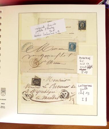 1745-1899, Belle collection en 9 albums de lettres