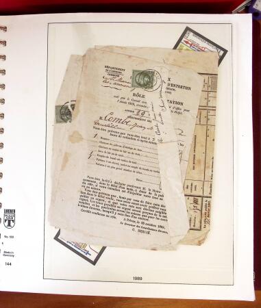 1745-1899, Belle collection en 9 albums de lettres