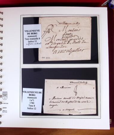 1745-1899, Belle collection en 9 albums de lettres