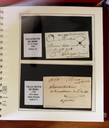 1745-1899, Belle collection en 9 albums de lettres