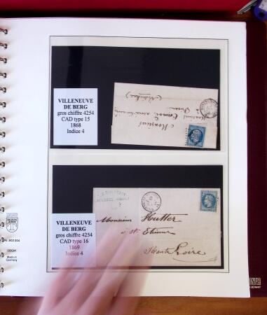 1745-1899, Belle collection en 9 albums de lettres