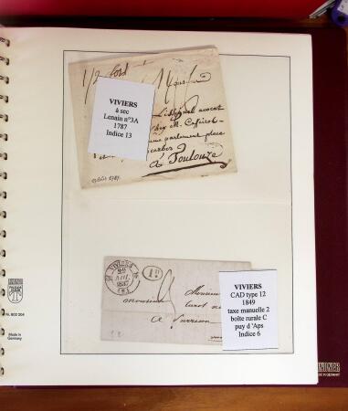 1745-1899, Belle collection en 9 albums de lettres