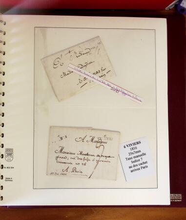 1745-1899, Belle collection en 9 albums de lettres