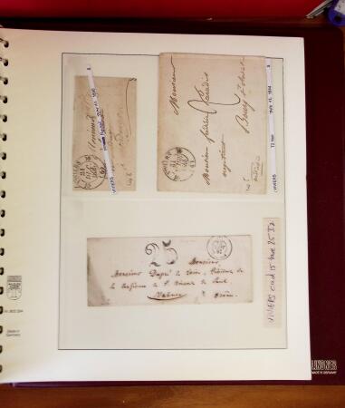 1745-1899, Belle collection en 9 albums de lettres