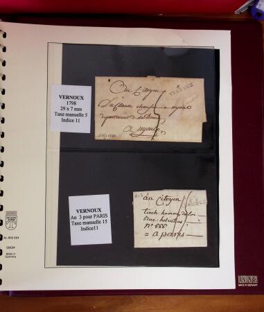 1745-1899, Belle collection en 9 albums de lettres