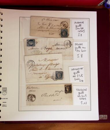 1745-1899, Belle collection en 9 albums de lettres