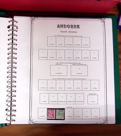 1931-2020, Collection d'Andorre en 4 albums, tant poste