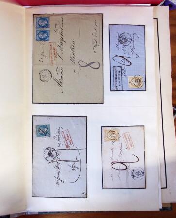 1855-1876, Collection ancienne de lettres dont jolie