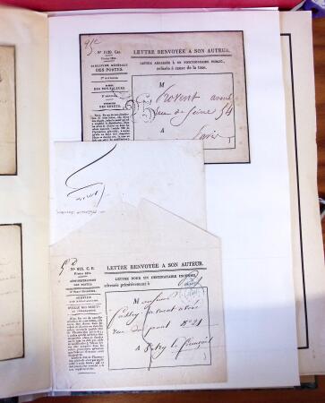 1855-1876, Collection ancienne de lettres dont jolie