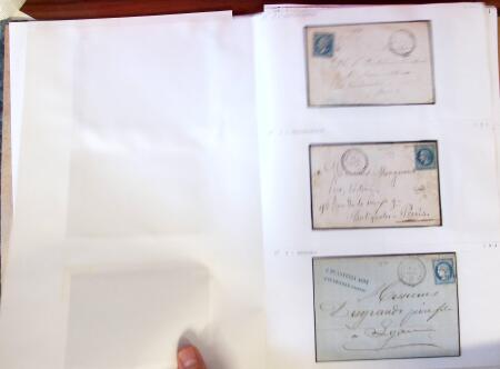 1855-1876, Collection ancienne de lettres dont jolie