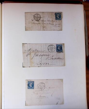 PARIS 1853-1914, Etude ancienne d'oblitérations de
