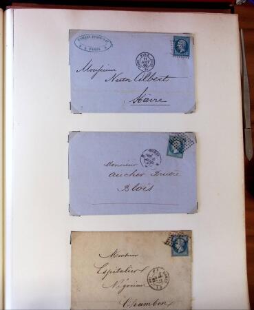 PARIS 1853-1914, Etude ancienne d'oblitérations de