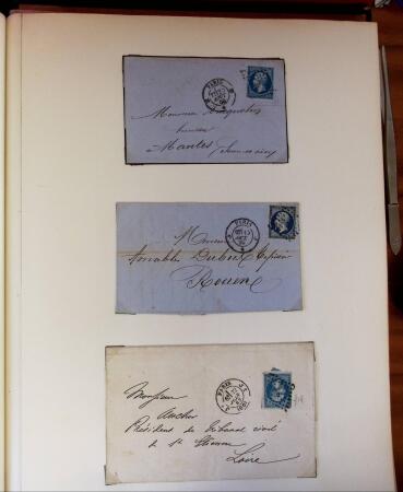 PARIS 1853-1914, Etude ancienne d'oblitérations de