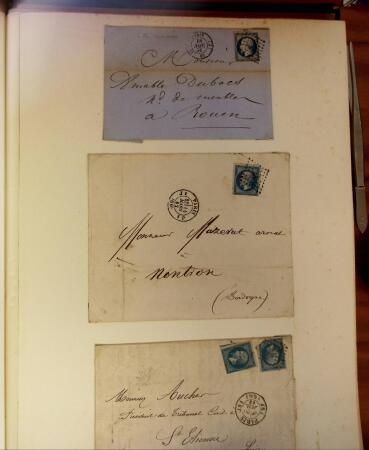 PARIS 1853-1914, Etude ancienne d'oblitérations de