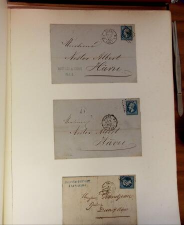 PARIS 1853-1914, Etude ancienne d'oblitérations de