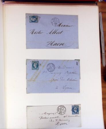 PARIS 1853-1914, Etude ancienne d'oblitérations de