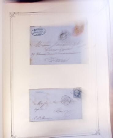 PARIS 1853-1914, Etude ancienne d'oblitérations de