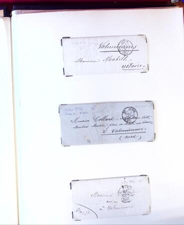 PARIS 1853-1914, Etude ancienne d'oblitérations de