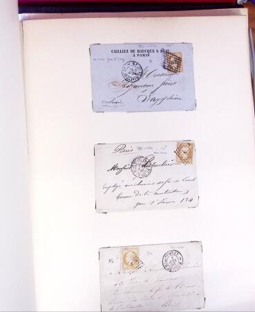 PARIS 1853-1914, Etude ancienne d'oblitérations de