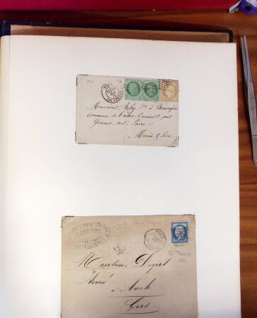 PARIS 1853-1914, Etude ancienne d'oblitérations de