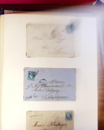 PARIS 1853-1914, Etude ancienne d'oblitérations de