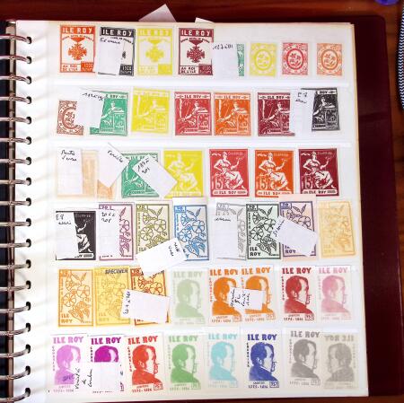 1964-77, ILE ROY, Collection d'obl. et de sg de tous