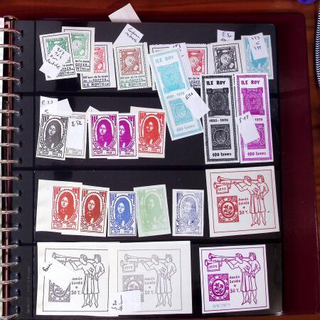 1964-77, ILE ROY, Collection d'obl. et de sg de tous