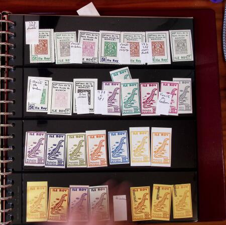1964-77, ILE ROY, Collection d'obl. et de sg de tous