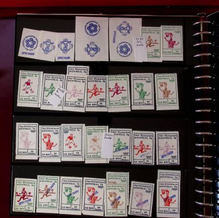 1964-77, ILE ROY, Collection d'obl. et de sg de tous