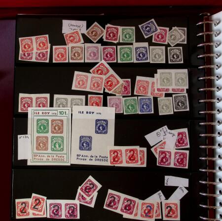 1964-77, ILE ROY, Collection d'obl. et de sg de tous