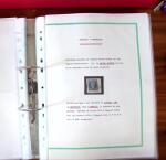 Etude sur le n°14, montée sur page, 170 timbres et