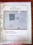 Etude sur le n°14, montée sur page, 170 timbres et
