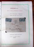 Etude sur le n°14, montée sur page, 170 timbres et