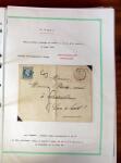 Etude sur le n°14, montée sur page, 170 timbres et