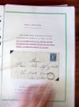Etude sur le n°14, montée sur page, 170 timbres et