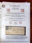 Etude sur le n°14, montée sur page, 170 timbres et