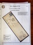 Etude sur le n°14, montée sur page, 170 timbres et