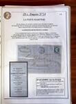 Etude sur le n°14, montée sur page, 170 timbres et