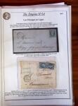 Etude sur le n°14, montée sur page, 170 timbres et