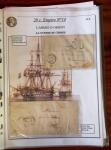 Etude sur le n°14, montée sur page, 170 timbres et