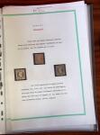 Etude sur le n°14, montée sur page, 170 timbres et
